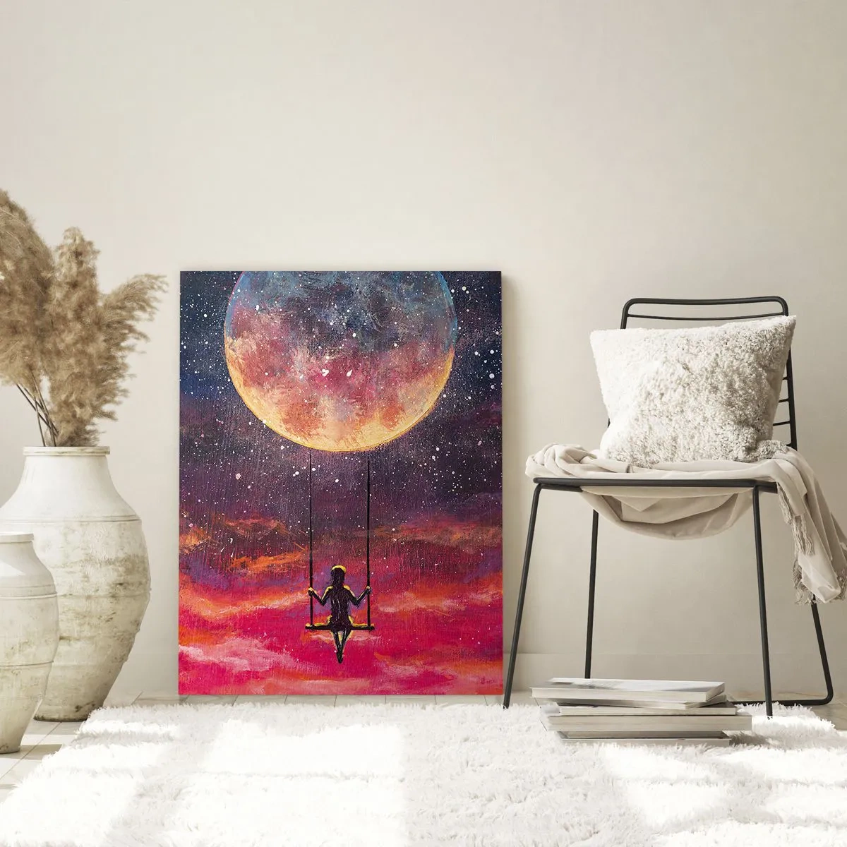 Obraz na skle - Stavať si vzdušné zámky - 50x70 cm