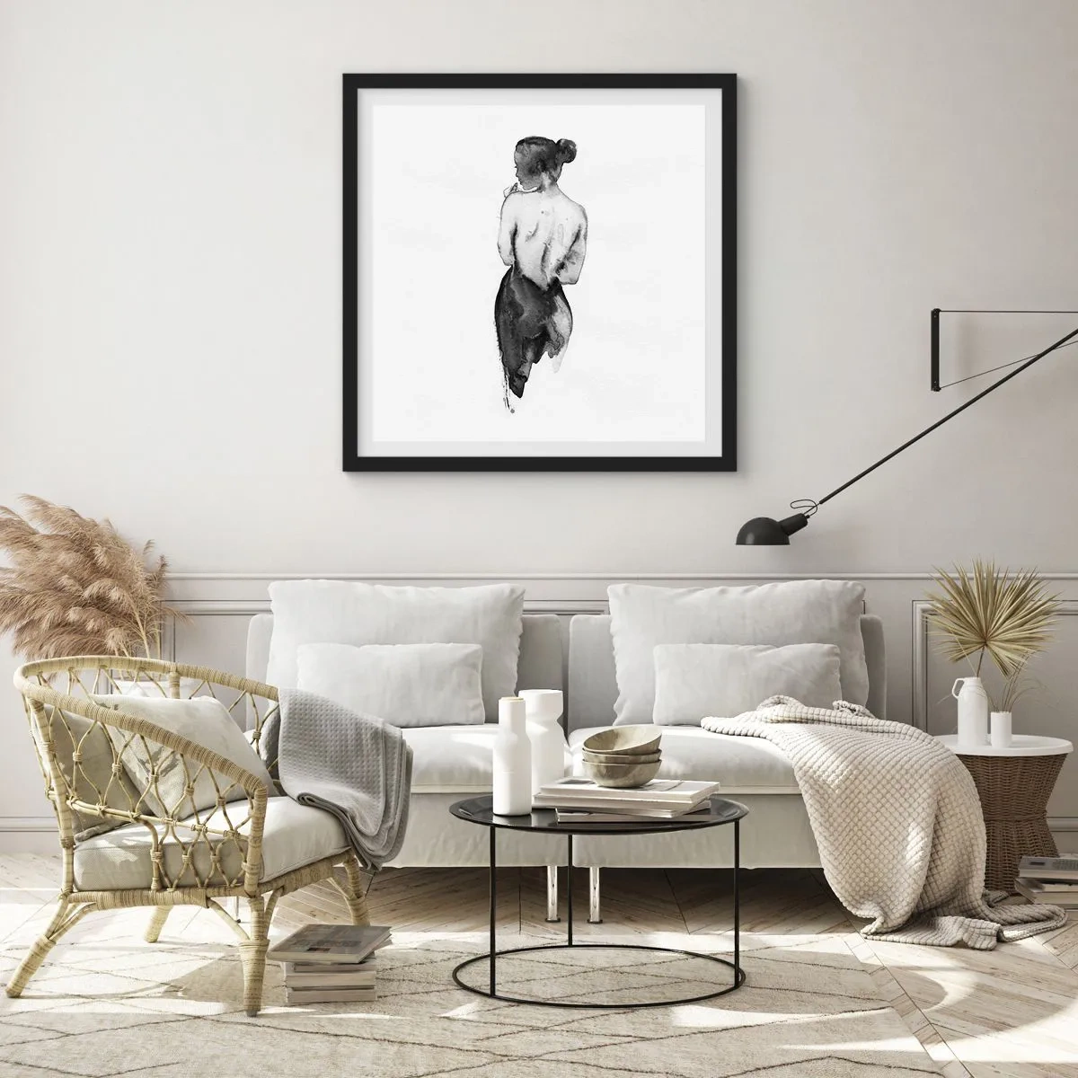 Plagát v čiernom ráme - Miznúci svet - 40x40 cm