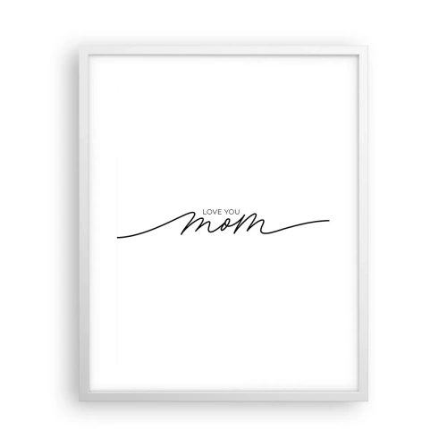 Plagát v bielom ráme - Veľké dojatie - 40x50 cm