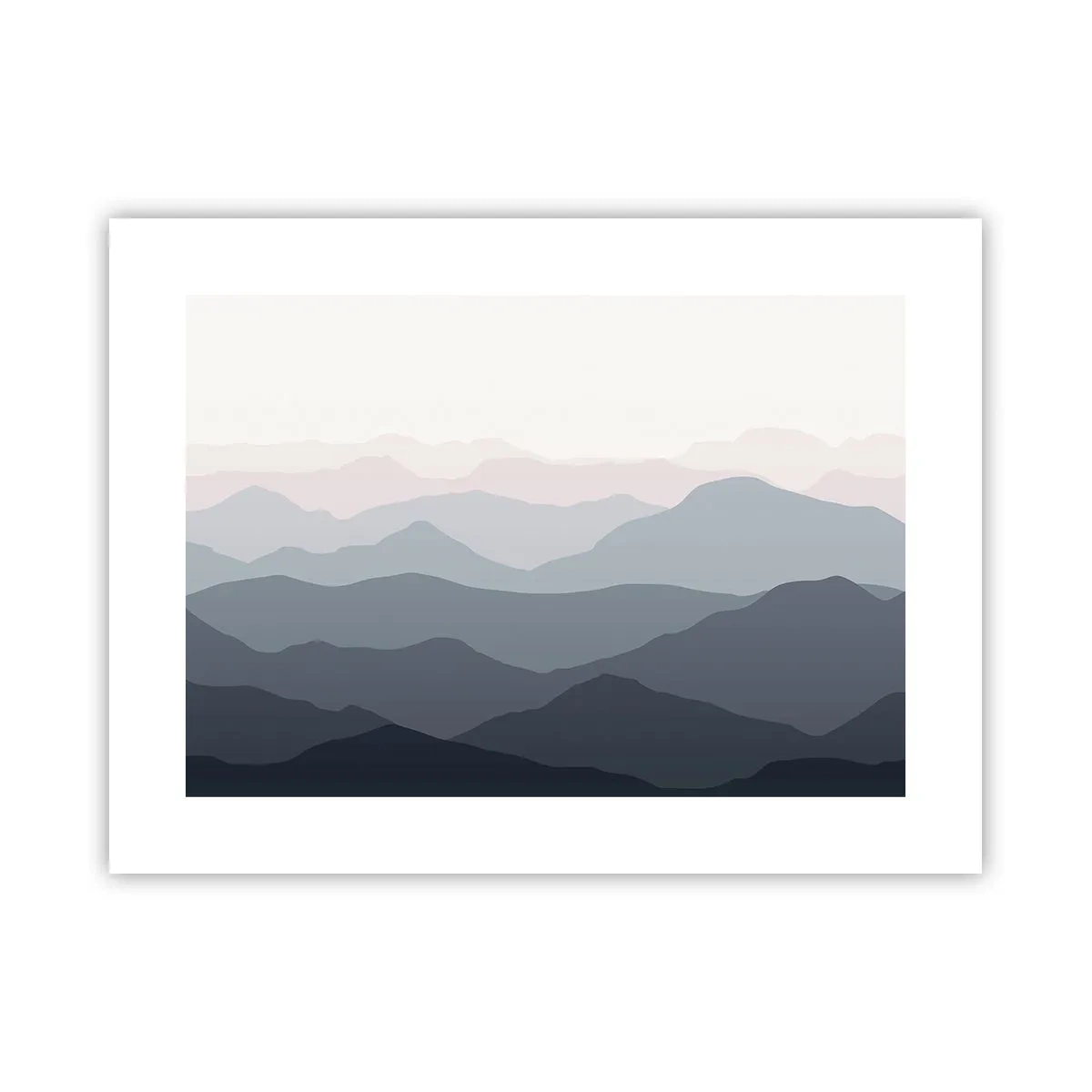 Plagát - Vlny hôr - 40x30 cm
