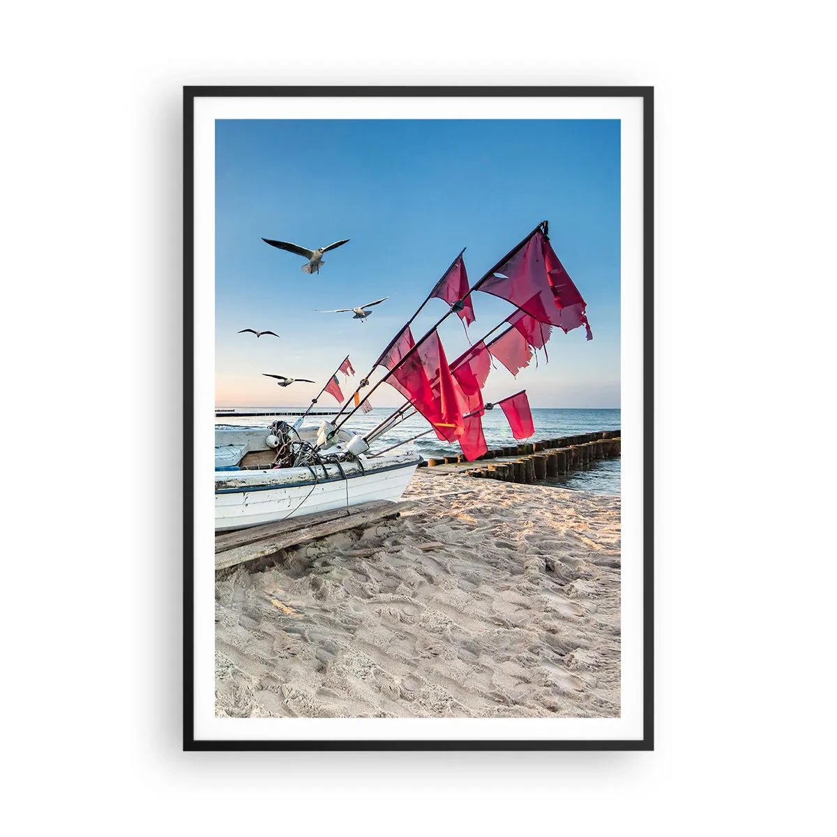 Plagát v čiernom ráme - Zaslúžená prestávka - 70x100 cm