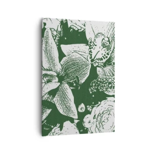 Obraz na plátne - Kytica – svet zelene - 70x100 cm