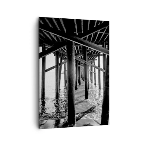 Obraz na plátne - Úkryt na pláži - 50x70 cm