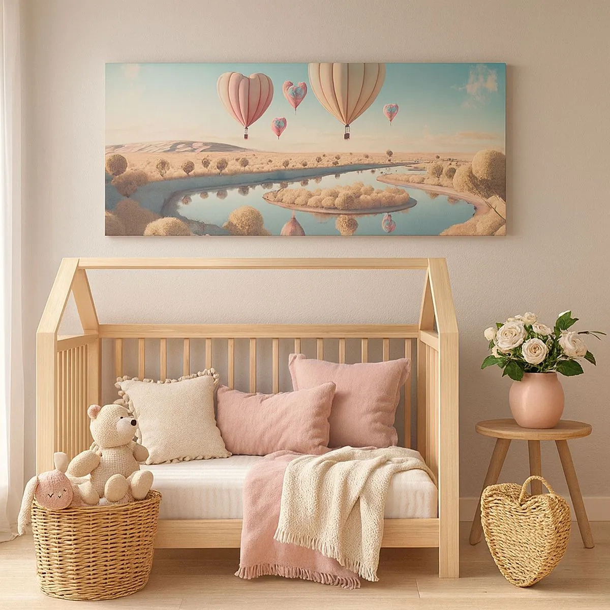 Obraz na plátne - Láska ťa nechá vzlietnuť - 100x40 cm