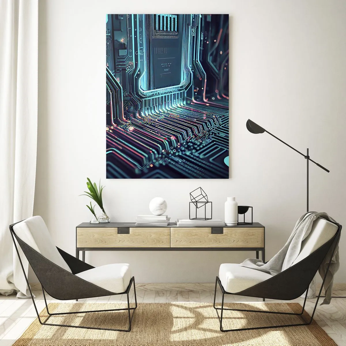 Obraz na skle - Len tak premýšľam… - 50x70 cm