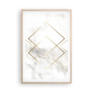 Plagát v ráme zo svetlého duba - Pohľad na nekonečno - 61x91 cm