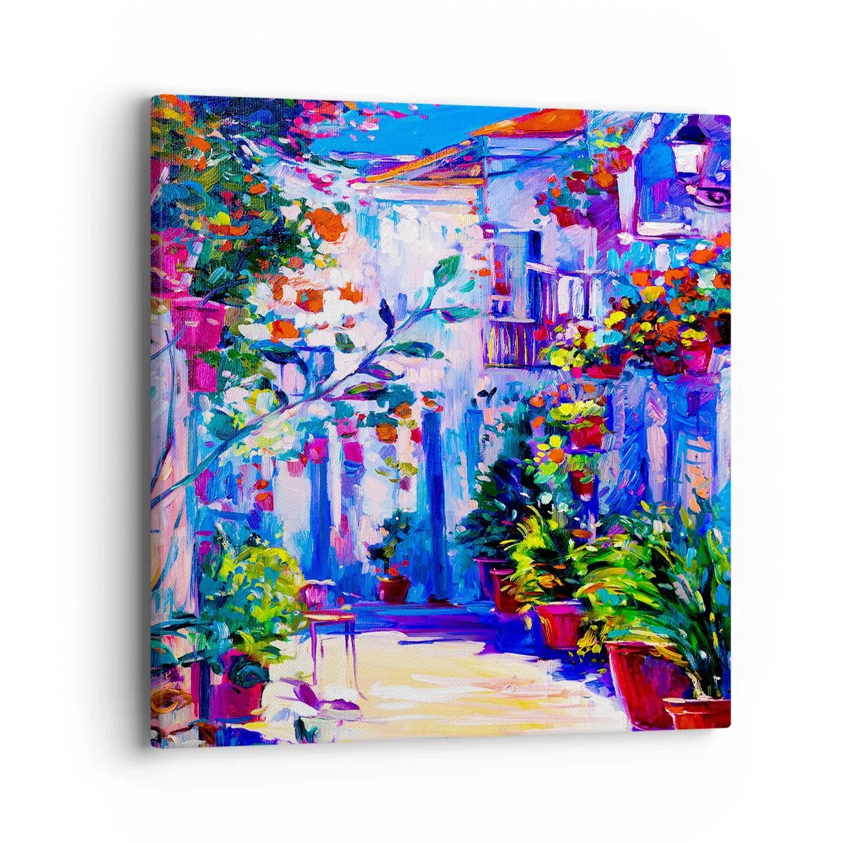 Obraz na plátne - Impresia - talianska ulička - 40x40 cm
