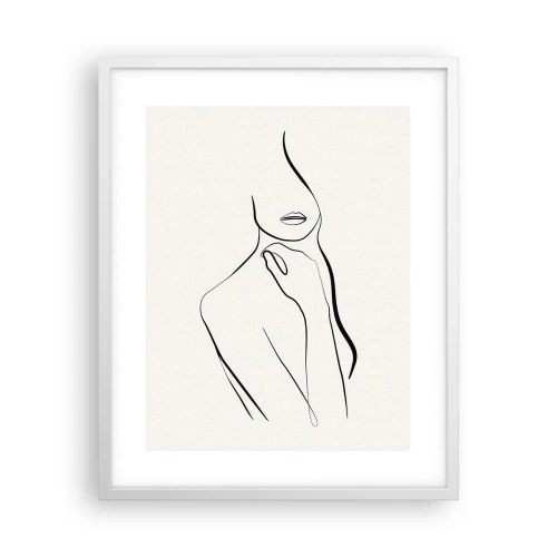 Plagát v bielom ráme - Vlna melanchólie - 40x50 cm