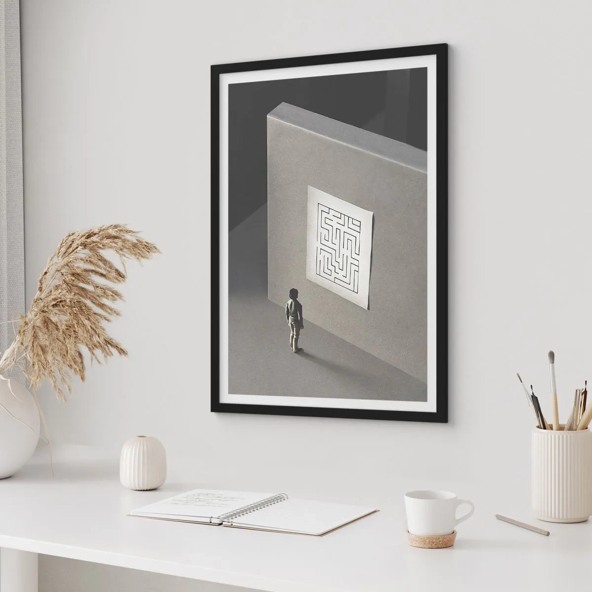 Plagát v čiernom ráme - Kde to ale som? - 61x91 cm