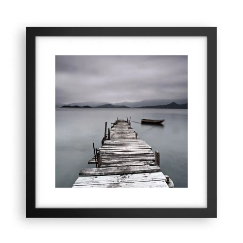 Plagát v čiernom ráme - Zajtra môžeš vyraziť - 30x30 cm