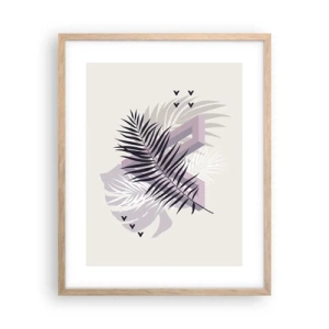 Plagát v ráme zo svetlého duba - Tieň tieňa - 40x50 cm