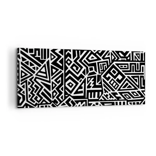Obraz na plátne - Predkolumbovská kompozícia - 100x40 cm