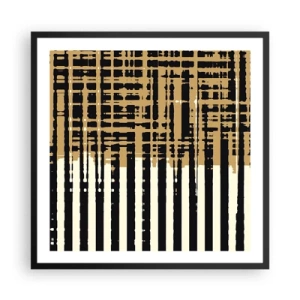 Plagát v čiernom ráme - Architektonická abstrakcia - 60x60 cm