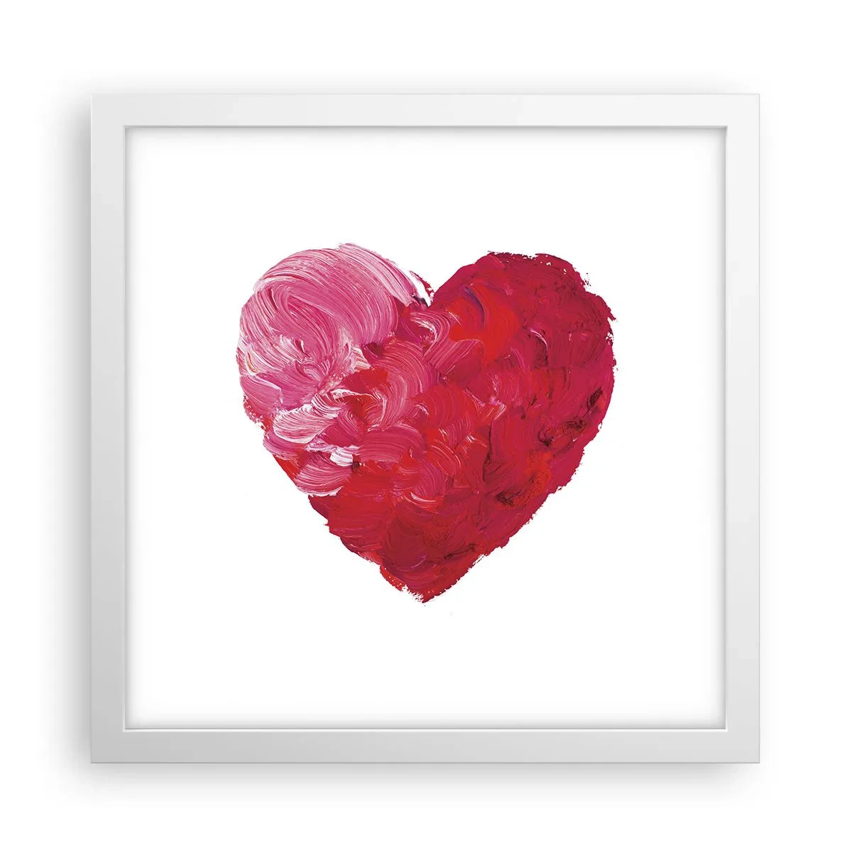 Plagát v bielom ráme - All you need is love - 30x30 cm