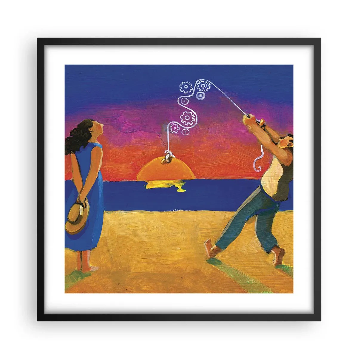 Plagát v čiernom ráme - Viac ako hviezda z neba - 50x50 cm