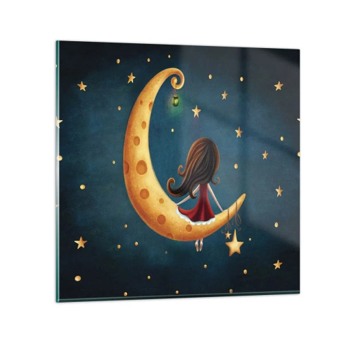 Obraz na skle - Kedysi dávno… - 30x30 cm