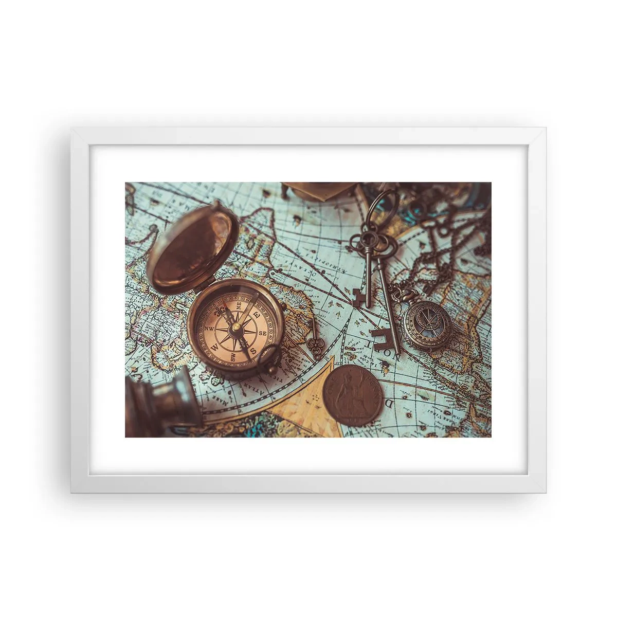 Plagát v bielom ráme - Pre dobrodruha - 40x30 cm