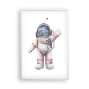 Plagát v bielom ráme - Tak zatiaľ! - 61x91 cm