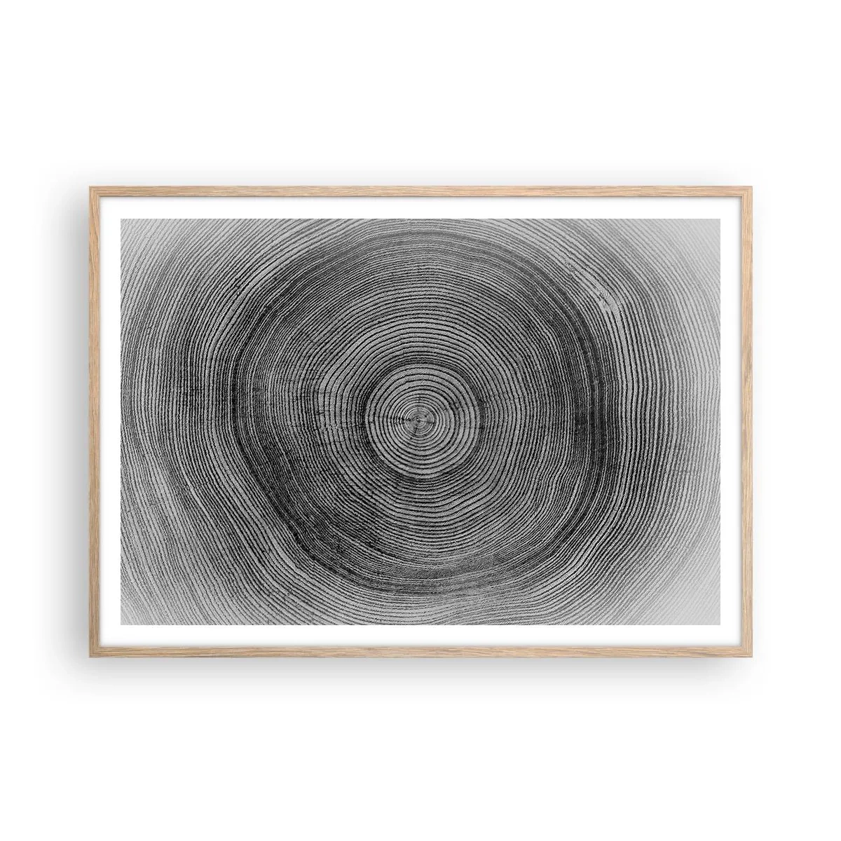 Plagát v ráme zo svetlého duba - Znamenie doby - 100x70 cm