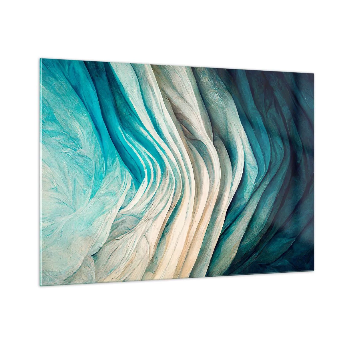 Obraz na skle - Modrá neukojiteľnosť - 100x70 cm