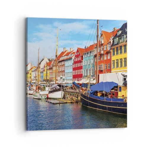 Obraz na plátne - Radostné nábrežie - 70x70 cm