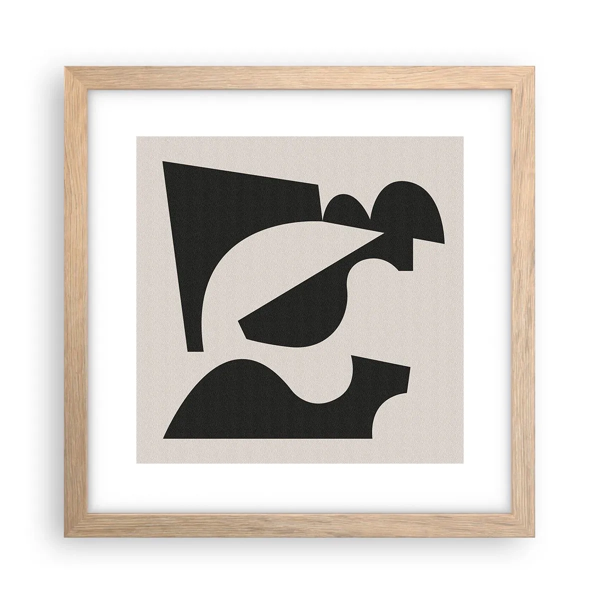 Plagát v ráme zo svetlého duba - Na samostatné ukladanie - 30x30 cm