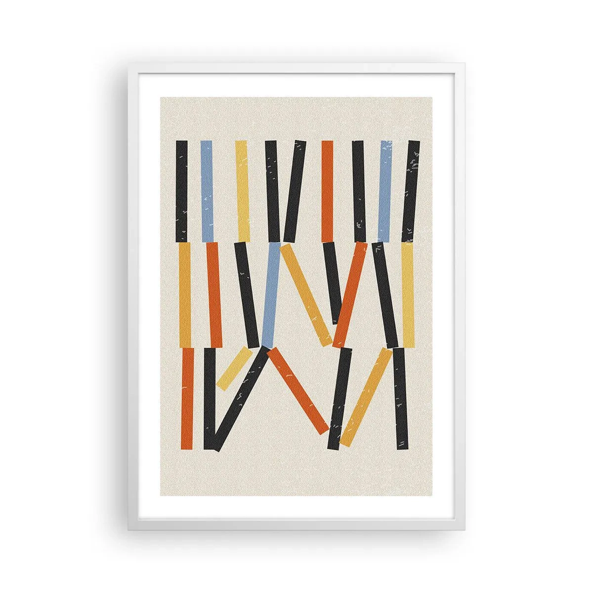 Plagát v bielom ráme - Kompozícia na úrovni - 50x70 cm