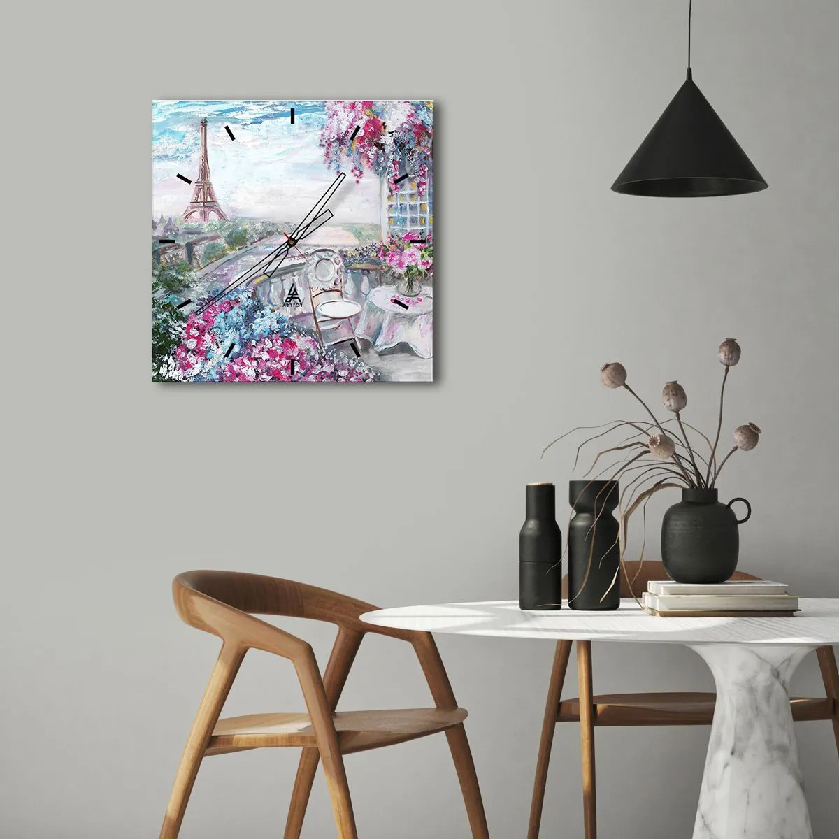 Nástenné hodiny - Najkrajšie je tu v máji - 30x30 cm