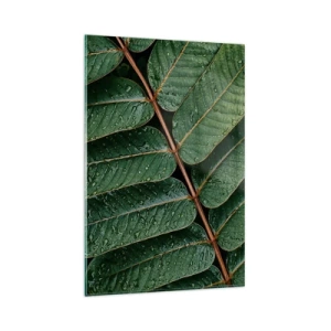 Obraz na skle - V zelenom rytme - 80x120 cm