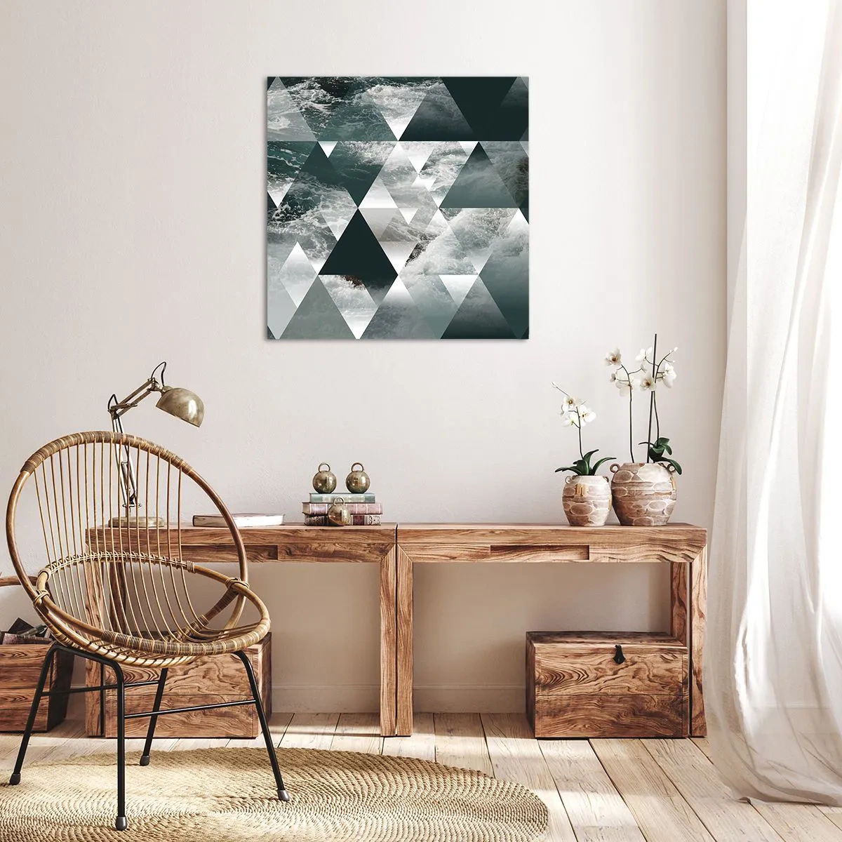 Obraz na plátne - Krištáľová perspektíva - 30x30 cm