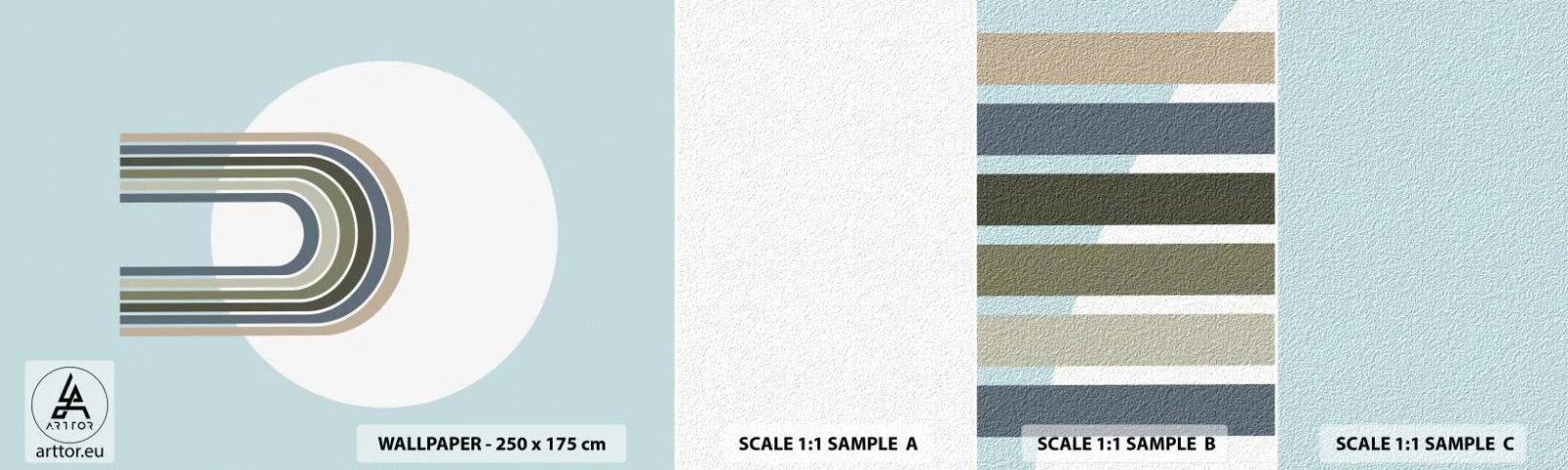 Vzorka samolepiacej fototapety Deluxe Sticker - Neodolateľná príťažlivosť - Abstrakcia, Grafika, Kus - 100x30 cm