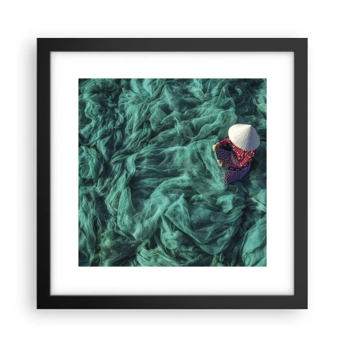 Plagát v čiernom ráme - V mori sietí - 30x30 cm