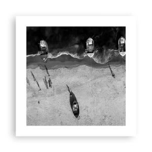 Plagát - Ešte na brehu… - 40x40 cm