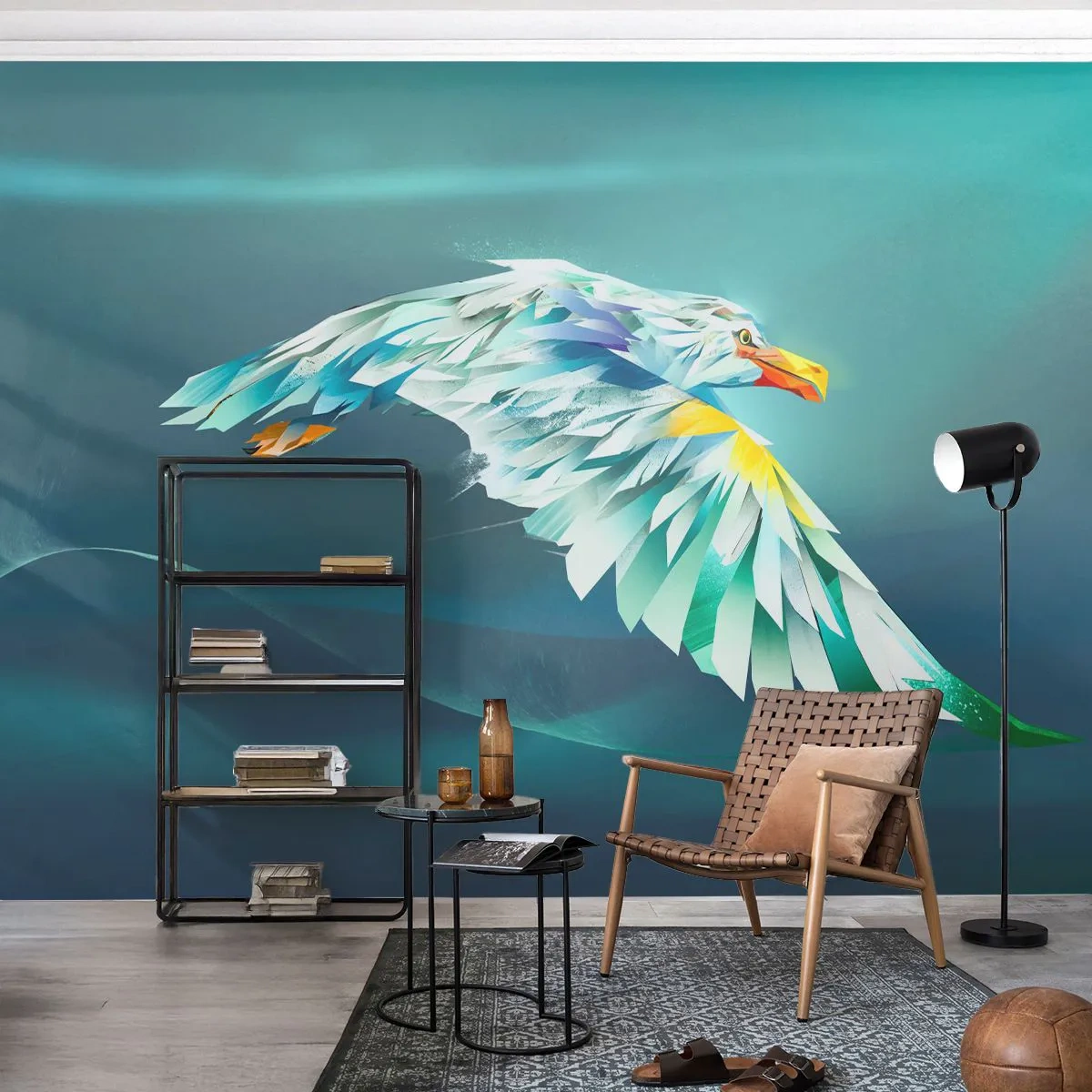Fototapeta Premium Canvas - Orlia sila tvojich letov - Abstrakcia, Orol, Vták - 500x350 cm