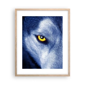 Plagát v ráme zo svetlého duba - Fascinujúci pohľad - 40x50 cm