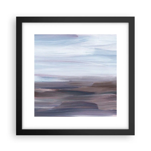 Plagát v čiernom ráme - Živly: voda - 30x30 cm