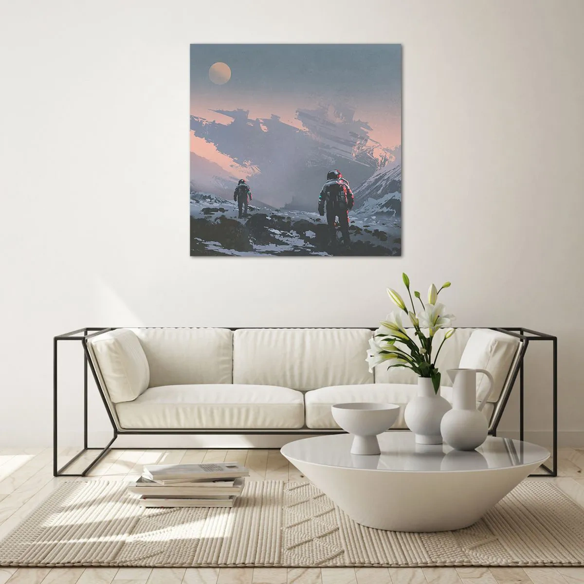 Obraz na skle - Pod neznámou hviezdou - 50x50 cm