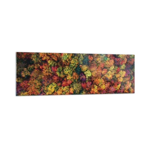 Obraz na skle - Kytica jesenných stromov - 160x50 cm