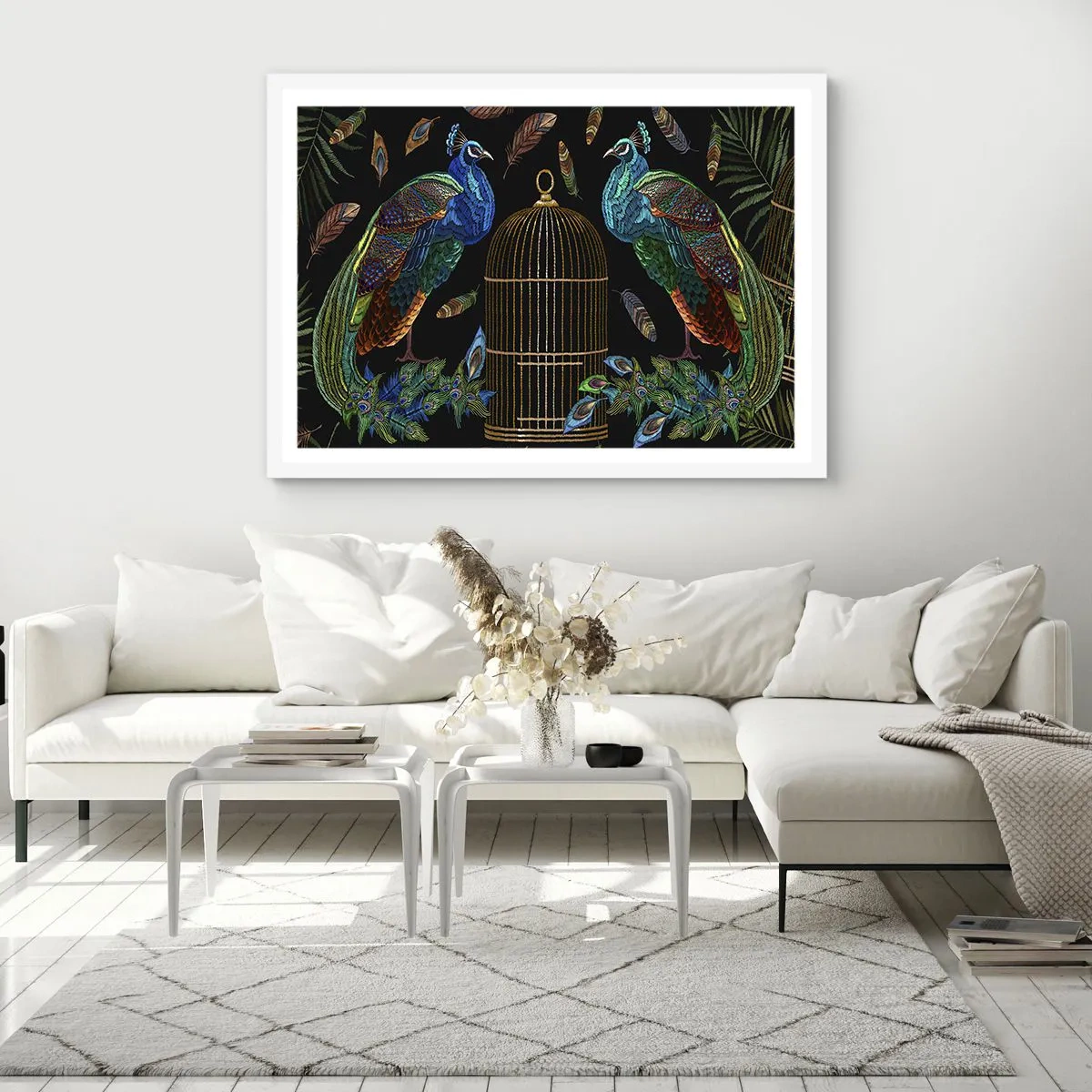 Plagát v bielom ráme - V kráľovskom rúchu - 100x70 cm