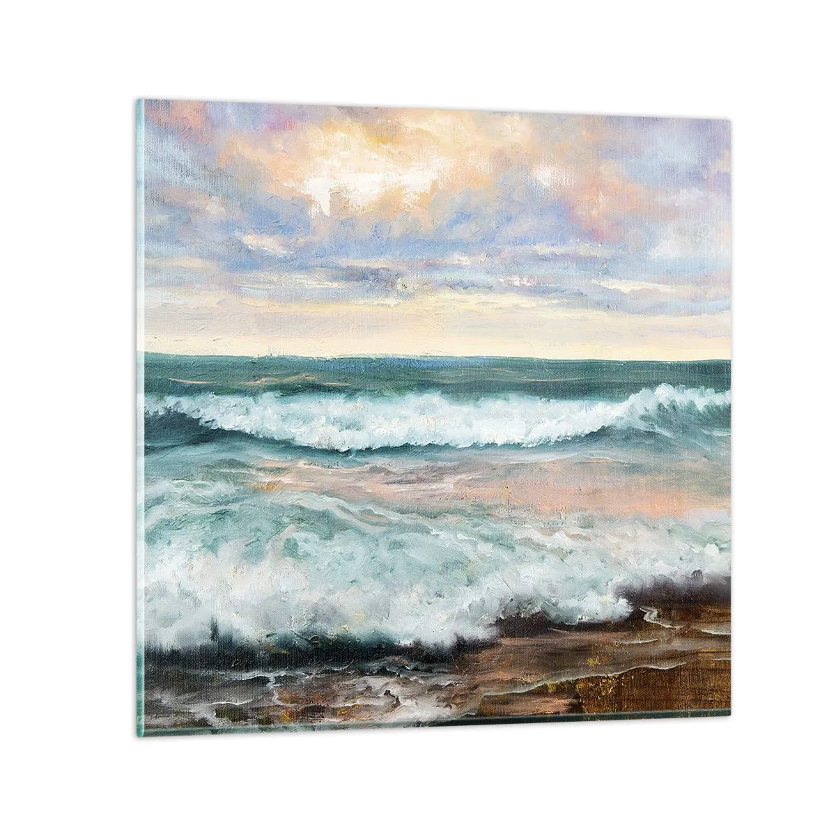 Obraz na skle - Tu uhladíš dušu - 30x30 cm