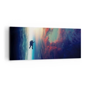 Obraz na plátne - Tvárou v tvár vesmíru - 120x50 cm