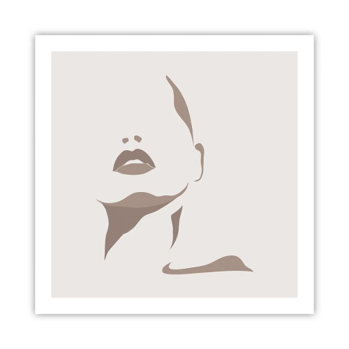 Plagát - Stvorená zo svetla a tieňa - 60x60 cm