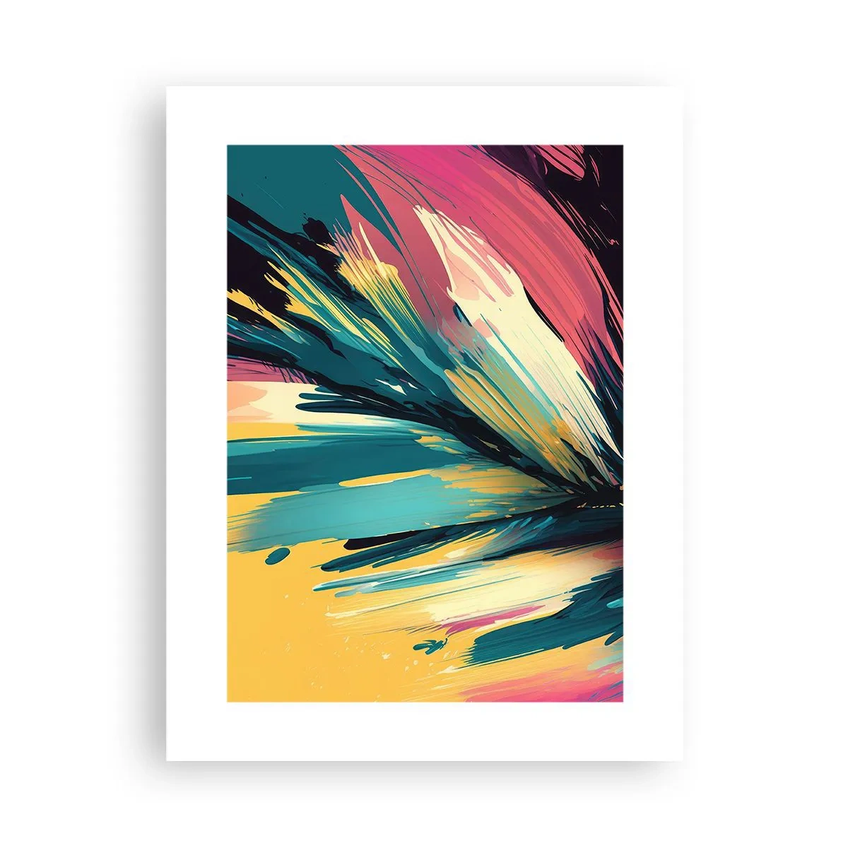 Plagát - Kompozícia – explózia radosti - 30x40 cm