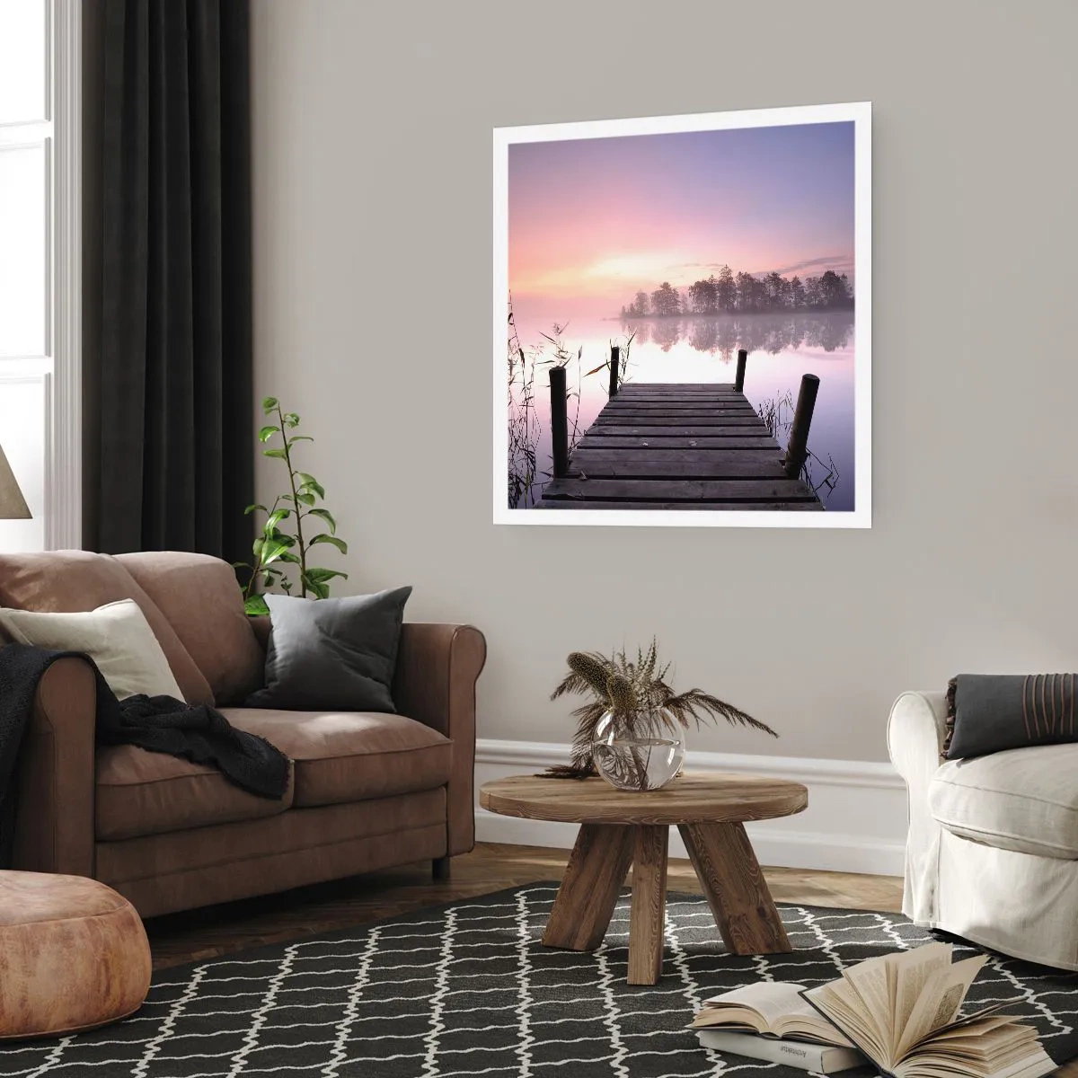 Plagát - Z ľaliovej hmly… - 60x60 cm