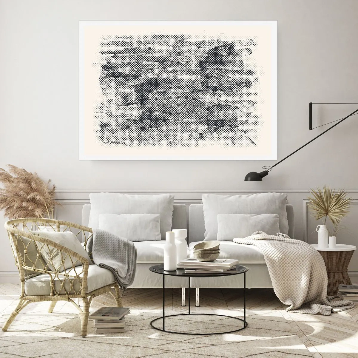 Plagát - Hmlistá kompozícia - 50x40 cm