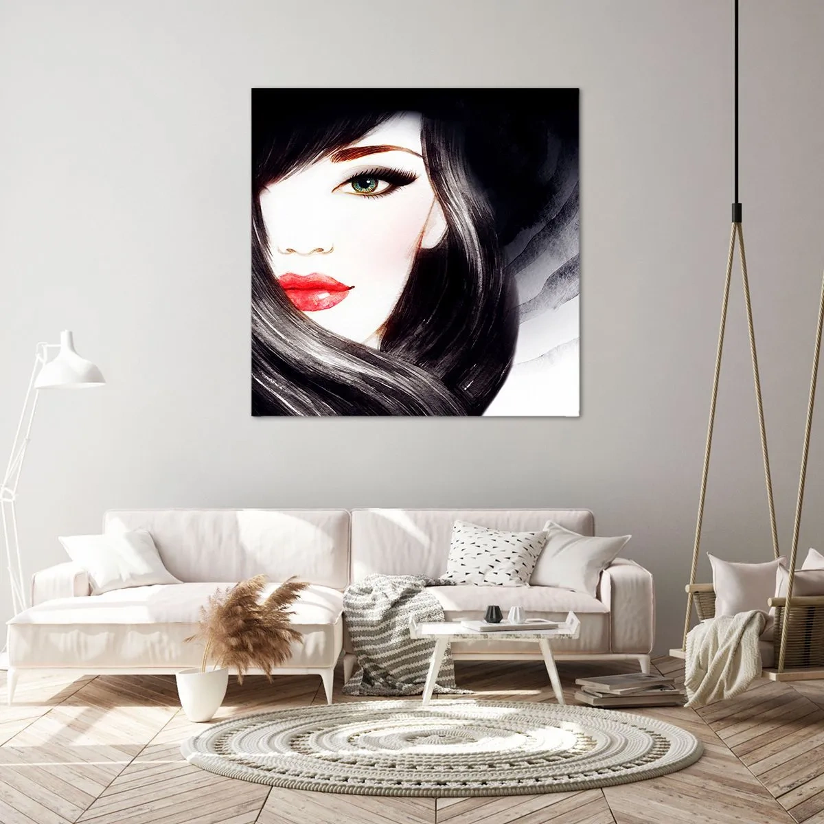 Obraz na plátne - Zafírový pohľad - 60x60 cm