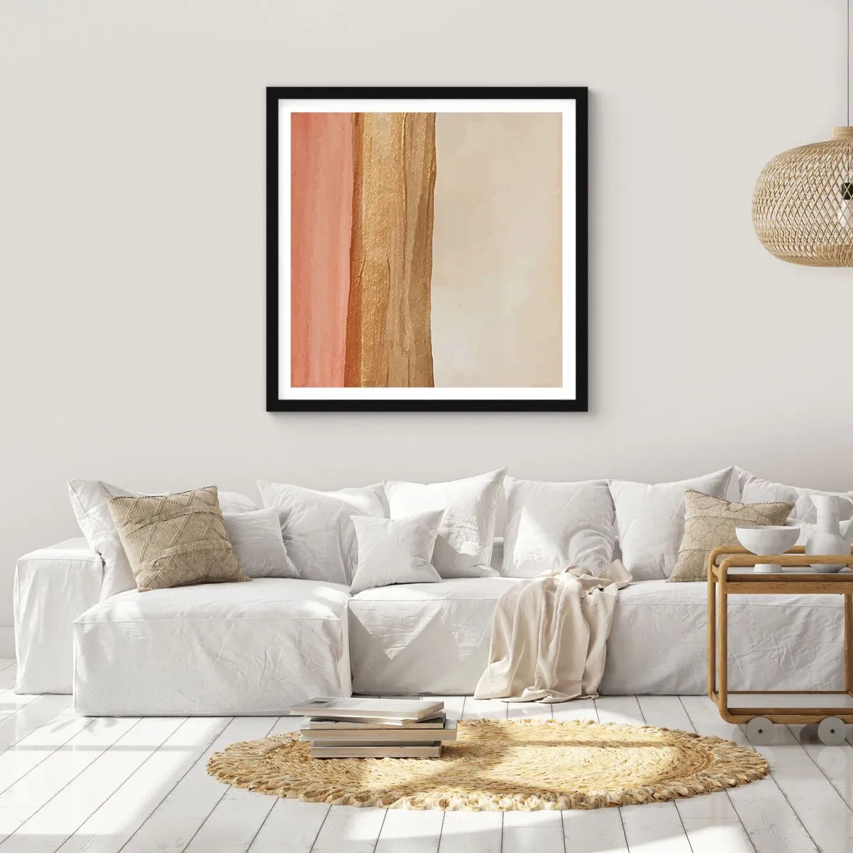 Plagát v čiernom ráme - Vertikálna kompozícia - 40x40 cm