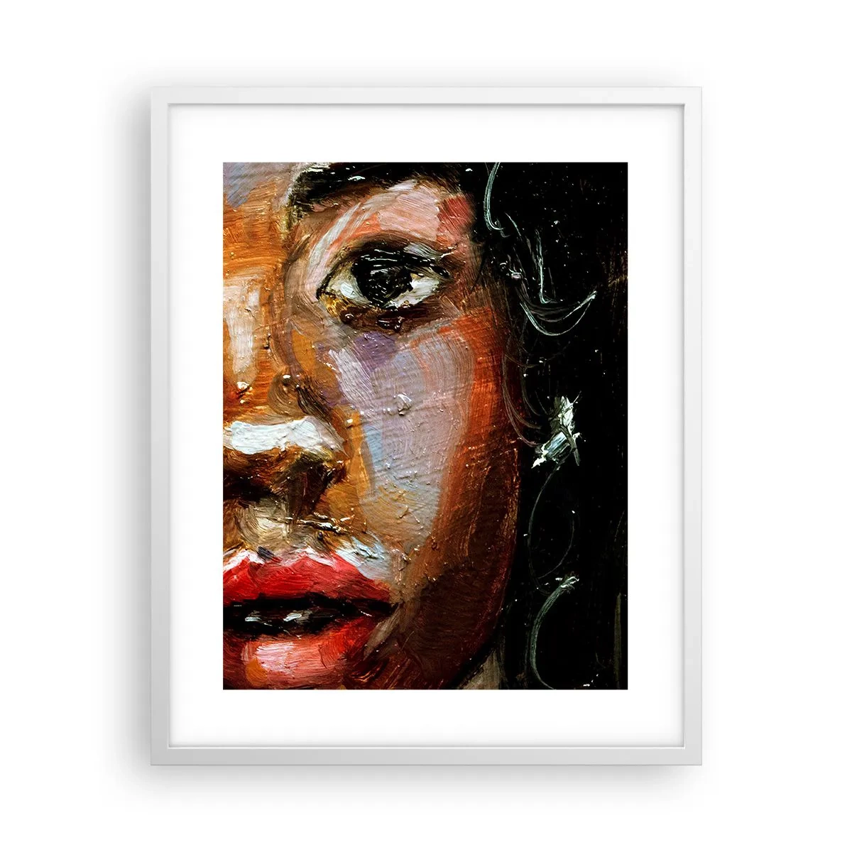 Plagát v bielom ráme - Čierna a jas - 40x50 cm
