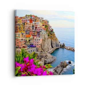 Obraz na plátne - Usmievavé mesto - 30x30 cm