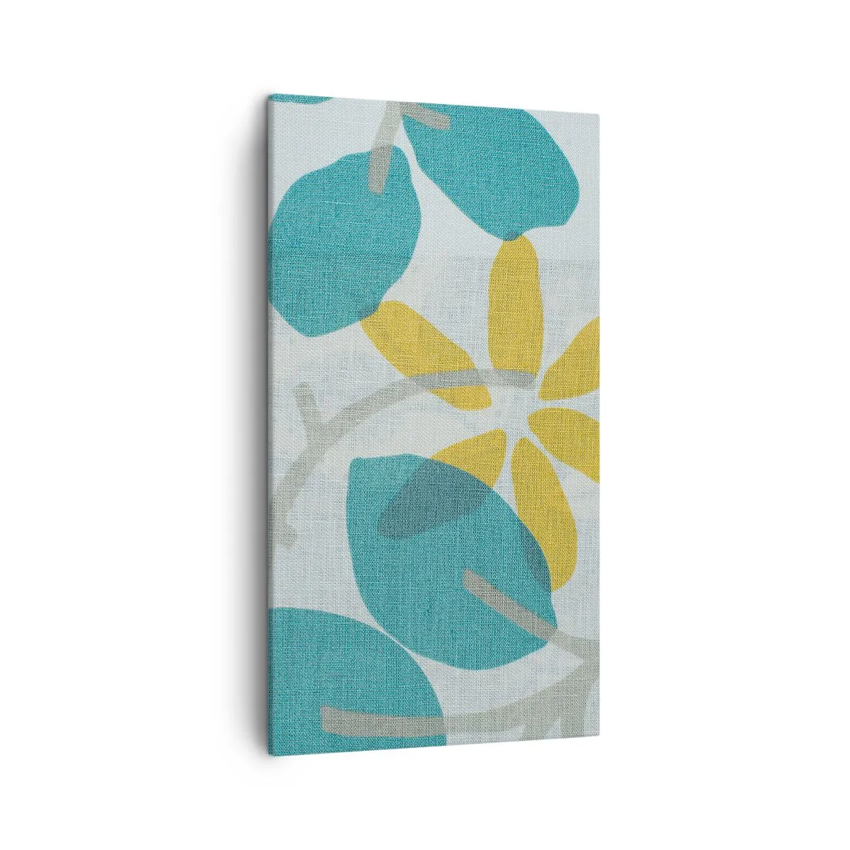 Obraz na plátne - Medzi azúrovými listami - 45x80 cm